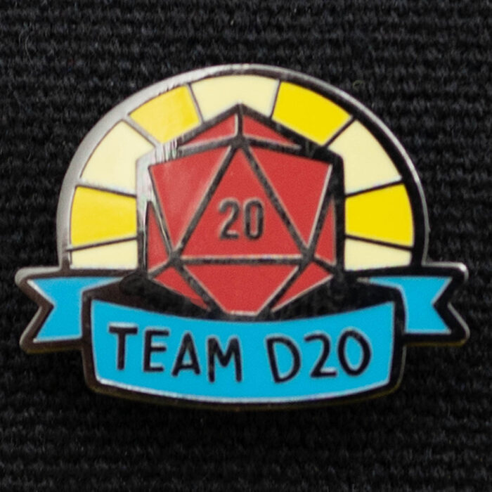 Spilla "team D20"