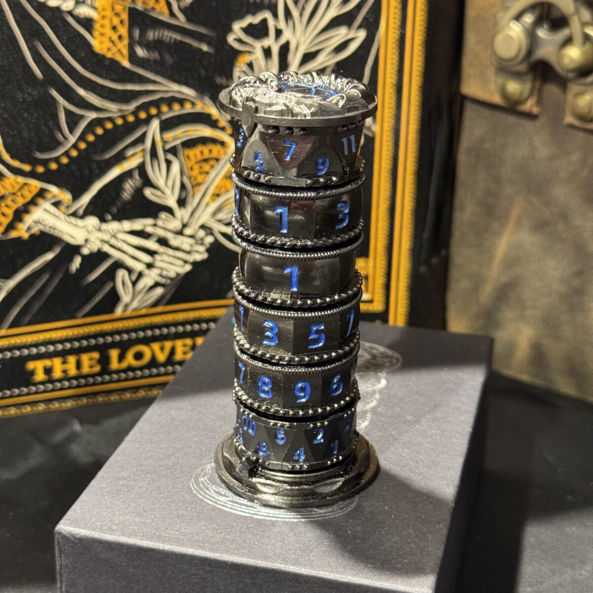 Torre Spinner - nero nickel+blu