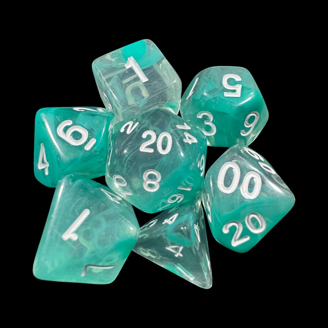 Light blue nebula dice