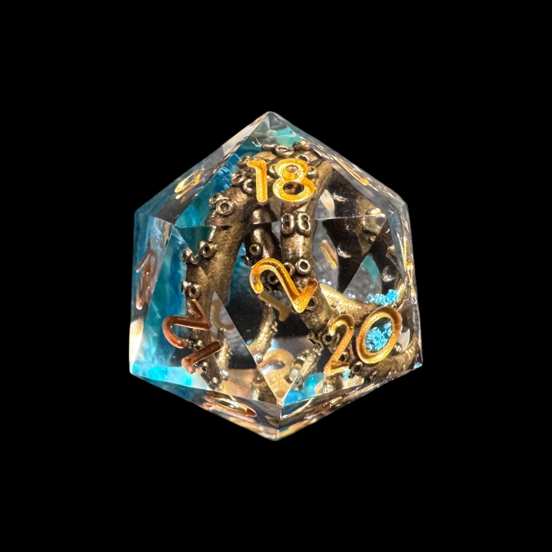 Transparent light blue sharp edge dice with skulls (blue no.) (Copia) (Copia) (Copia) (Copia) (Copia) - Image 2
