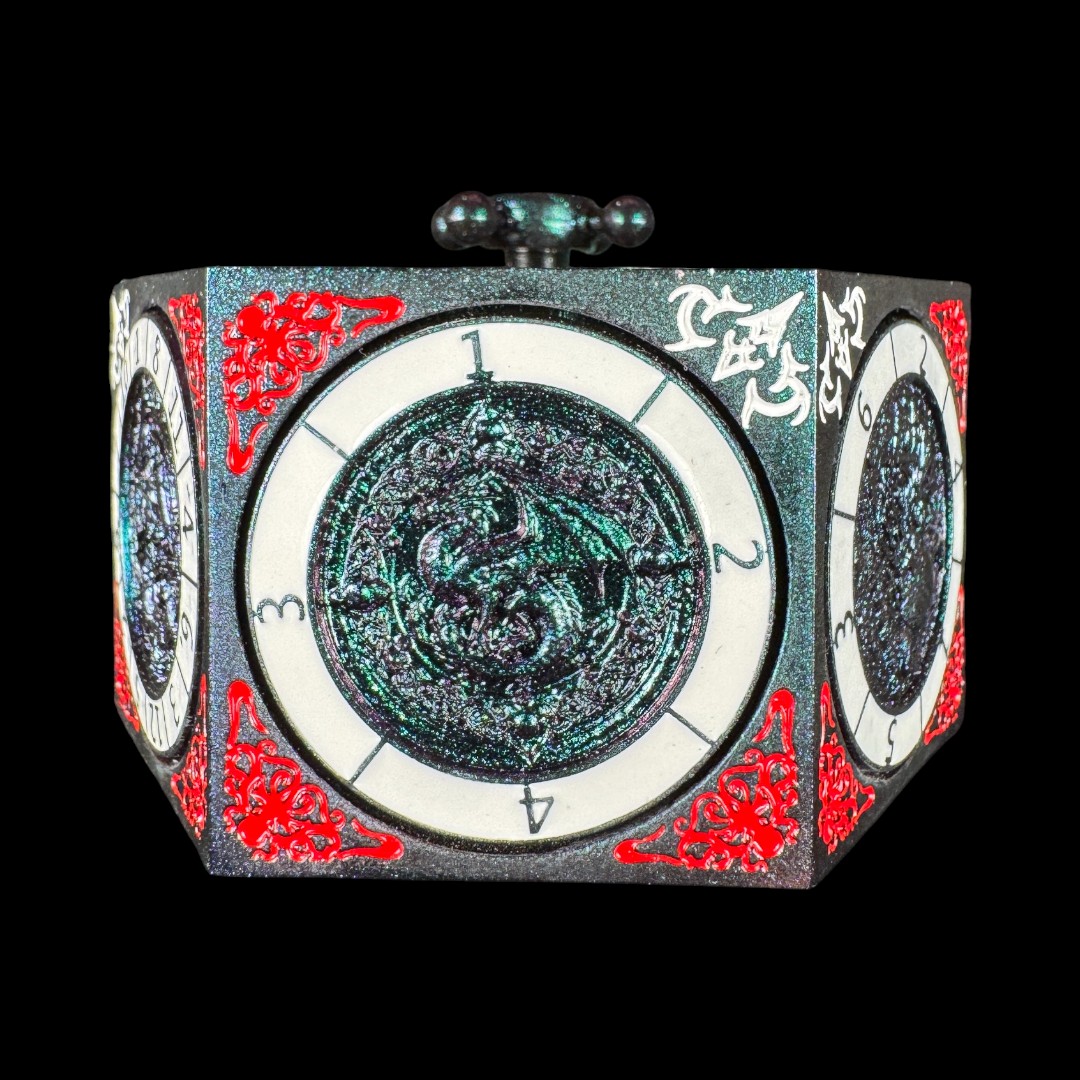 Hexagon Spinner - Iridescent+White+Red - Image 8