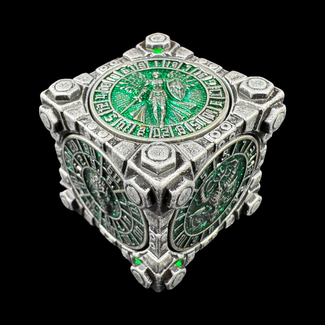 Spinner Bolts Cube - Nickel Black+Green