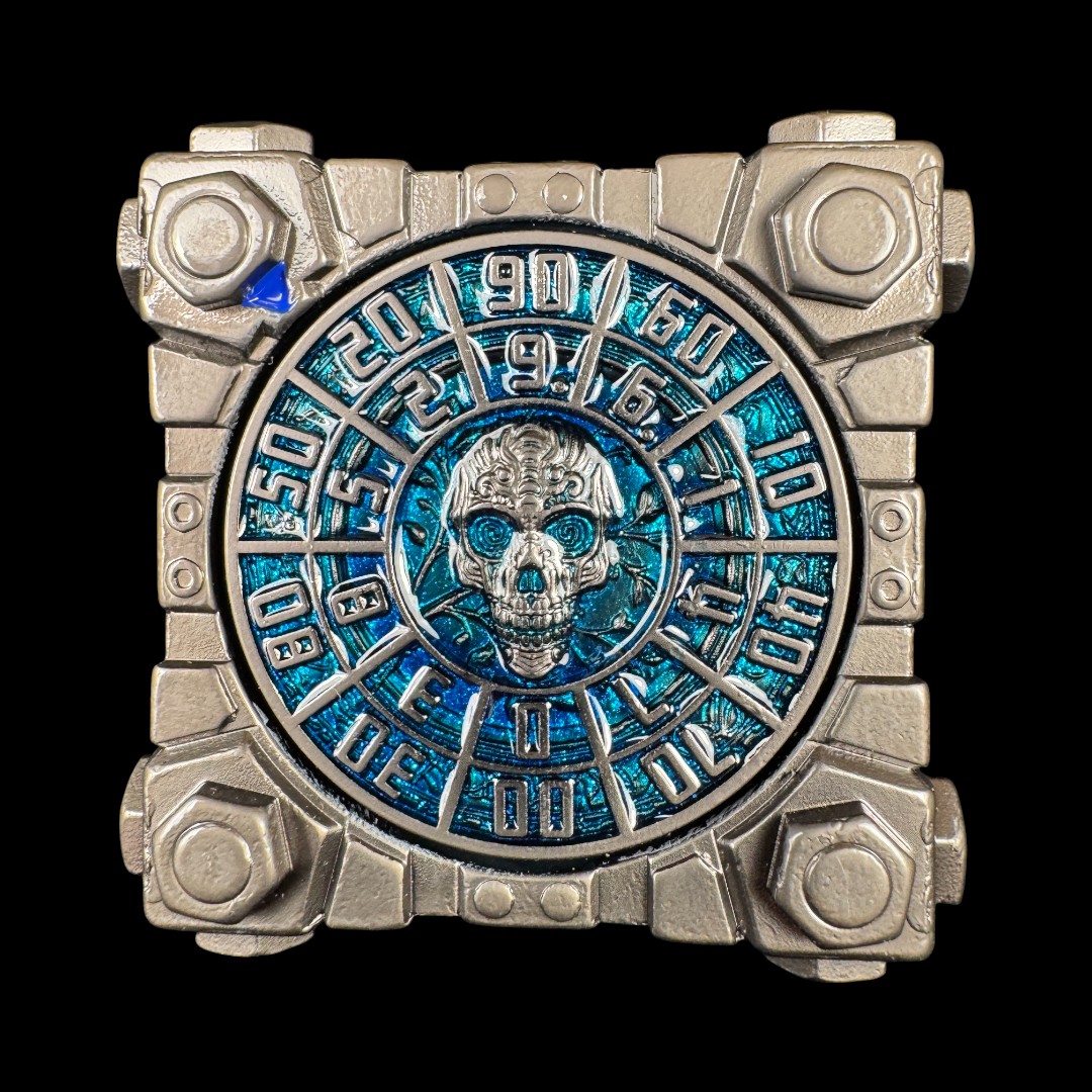 Spinner Bolts Cube - Nero Nickel+Blu - immagine 4