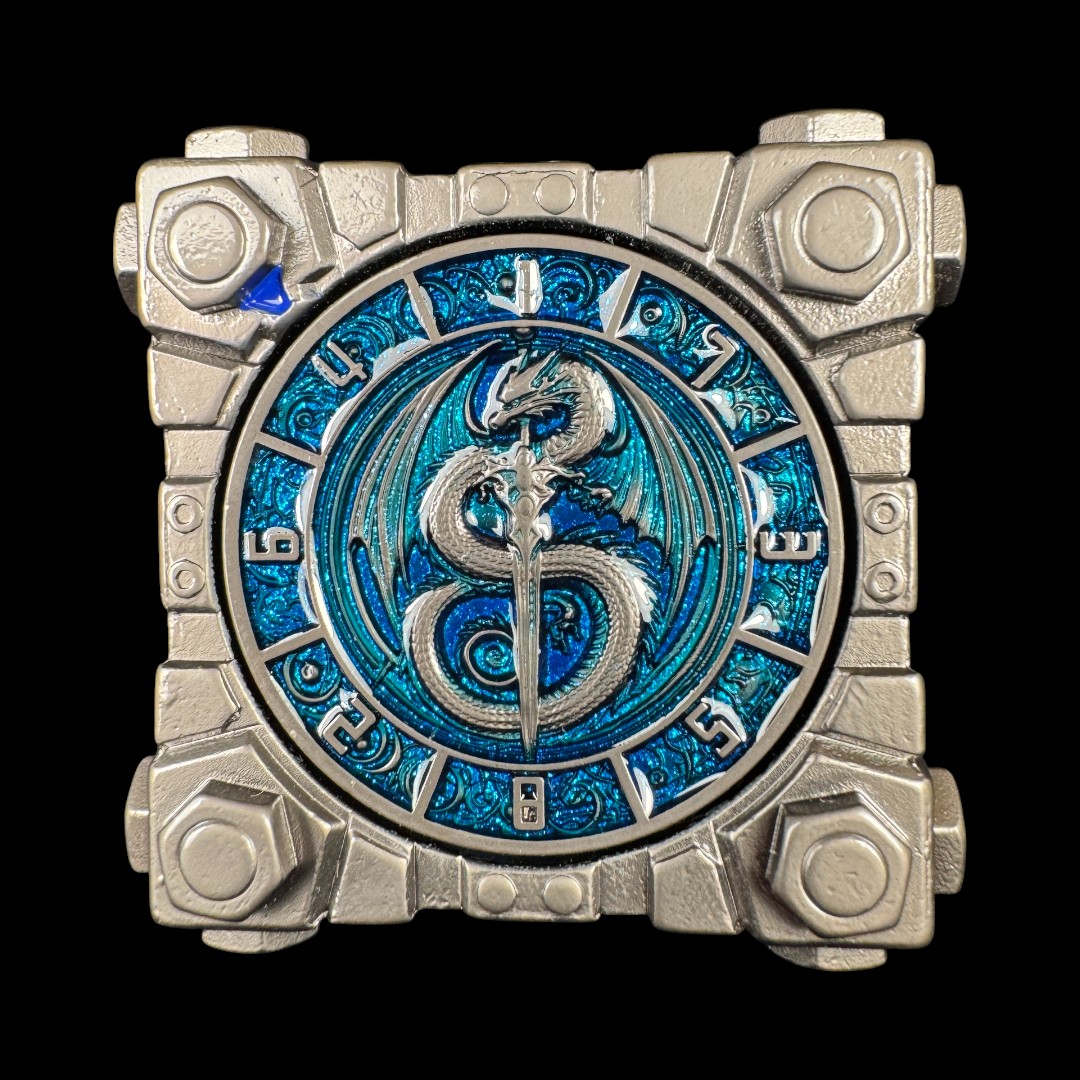 Spinner Bolts Cube - Nero Nickel+Blu - immagine 5