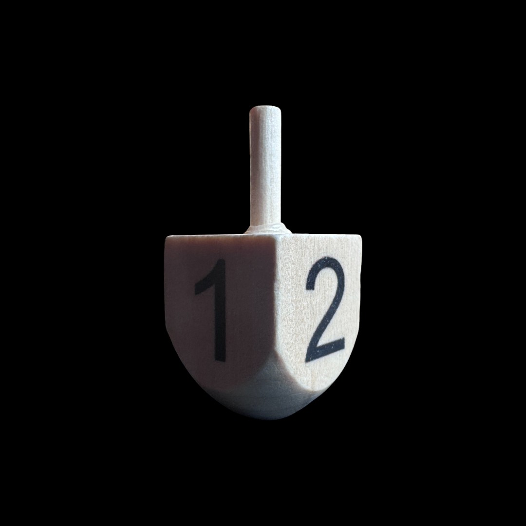 Wooden D4 Spinning Top - Image 2