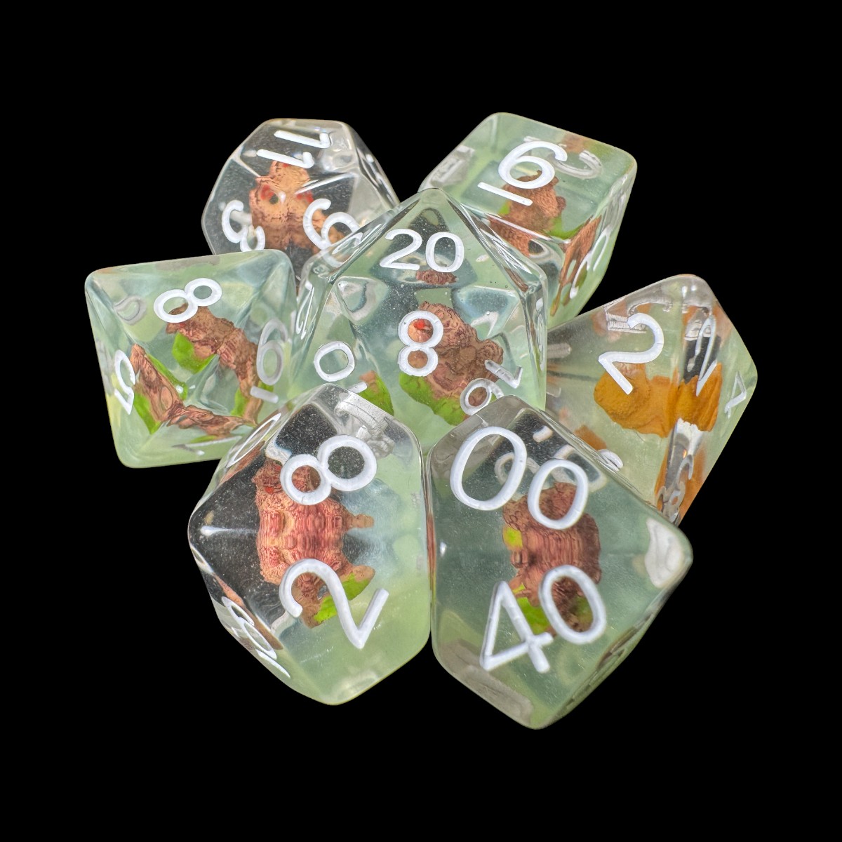 Pink+white+yellow+green dice with gold la (Copia) (Copia) (Copia)